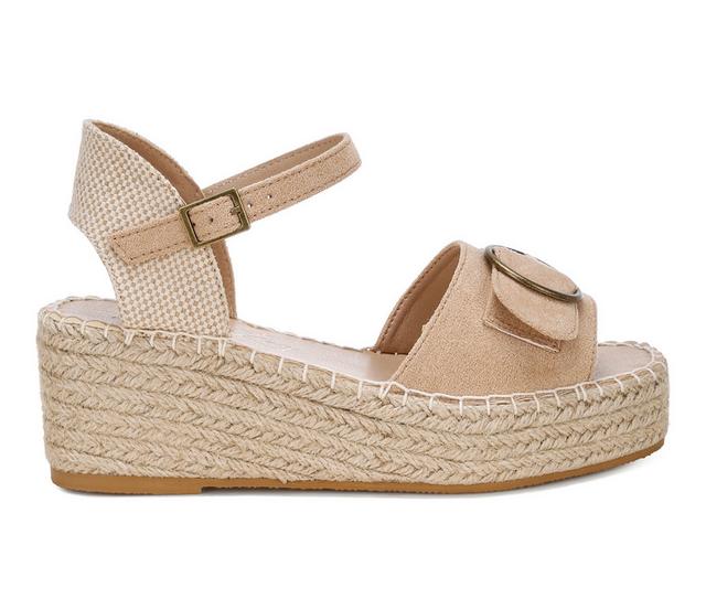 Women's London Rag Amilta Wedges in Beige color