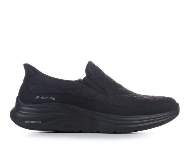Men's Skechers 232620 Nordain Slip-On Shoes in Black Wide color
