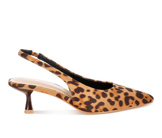 Women's London Rag Inana Pumps in Leopard color
