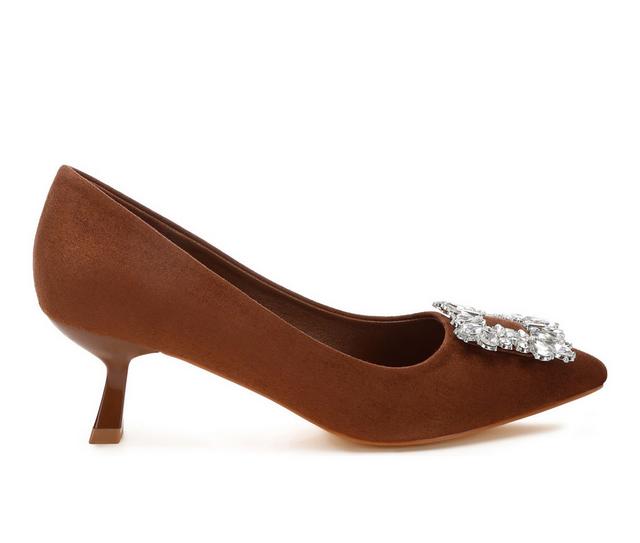 London Rag Peyton Pumps in Brown color