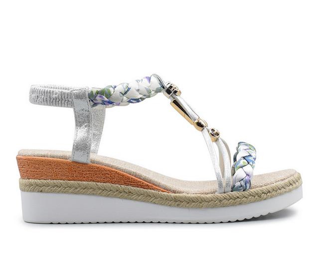 Women's Henry Ferrara Samantha Wedges in Silver color