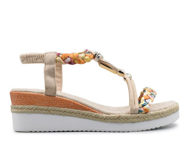 Women's Henry Ferrara Samantha Wedges in Beige color