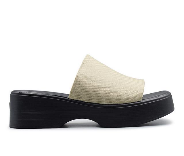 Women's Henry Ferrara Comfort-Tamar Wedges in Beige color