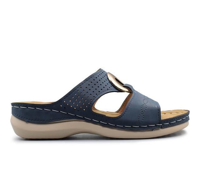 Women's Henry Ferrara Deja Vu Sandals in Navy color