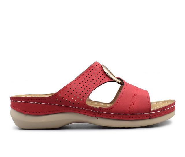 Women's Henry Ferrara Deja Vu Sandals in Red color