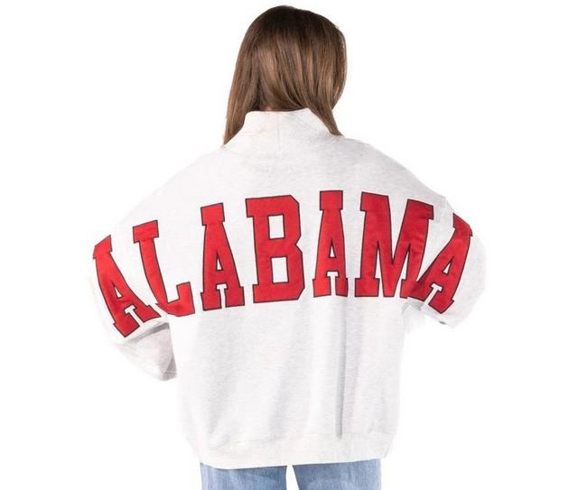 Simply Southern Adults' State Mock Neck Sweatshirt in Alabama color