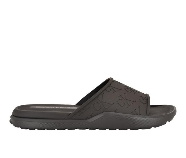 Calvin Klein Meiny Sport Slides in Dark Brown color
