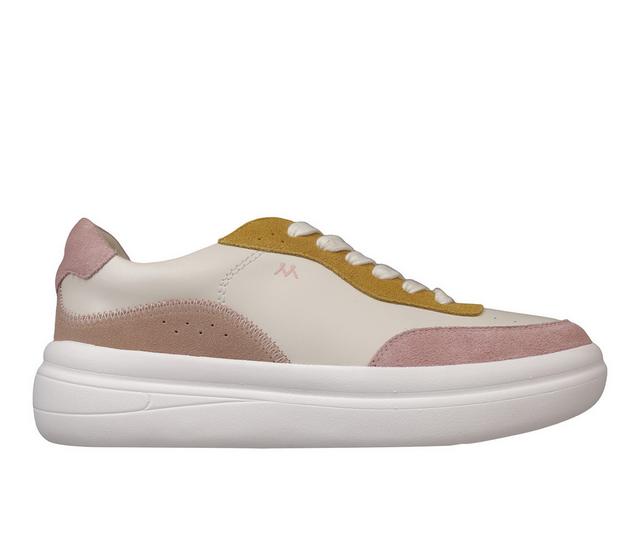 Women's Mykos Nyla Sneakers in Cream/Pink color