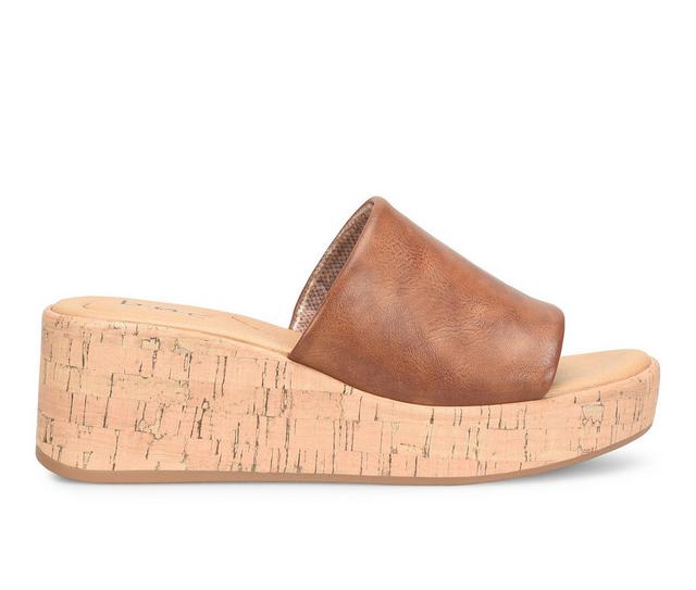Women's BOC Savia Wedges in Dark Tan color