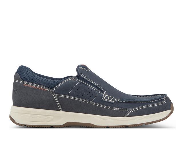 Men's Rockport Atwell Slip-On Shoes in Dark Blue color