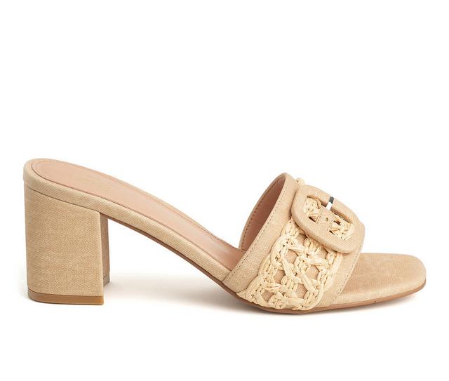 Women's New York and Company Lana Dress Sandals in Natural color