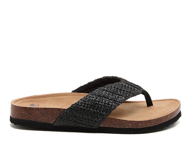 Women's Rocket Dog Aloha Flip-Flops in Black Multi color