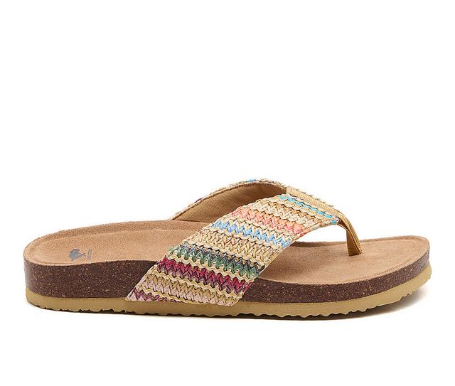 Women's Rocket Dog Aloha Flip-Flops in Natural Multi color