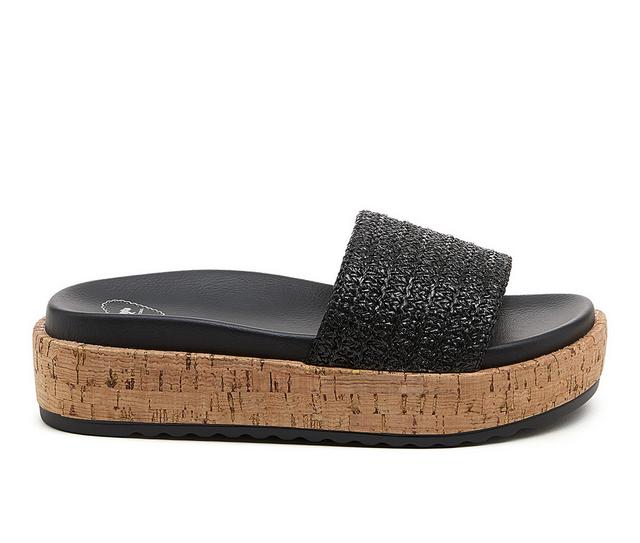 Women's Rocket Dog Faye Platform Sandals in Black color