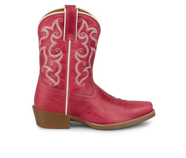 Girls' Justin Boots Little Kid & Big Kid Bronci Cowboy Boots in Pink color