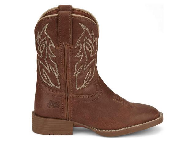 Boys' Justin Boots Little Kid & Big Kid Canter Western Boots in Brown color