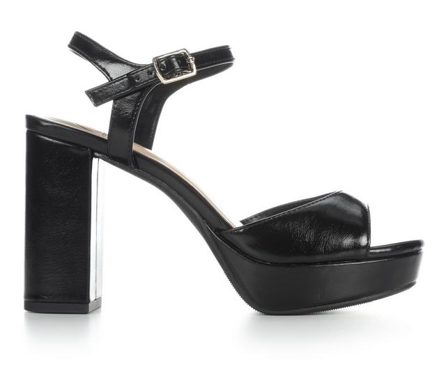 Women's Delicious Steven-S Dress Sandals in Black Bang PU color