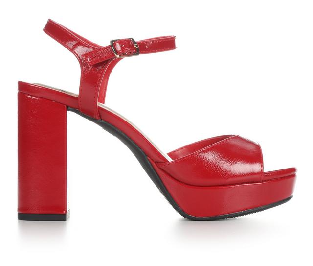 Women's Delicious Steven-S Dress Sandals in Lipstick Wonka color