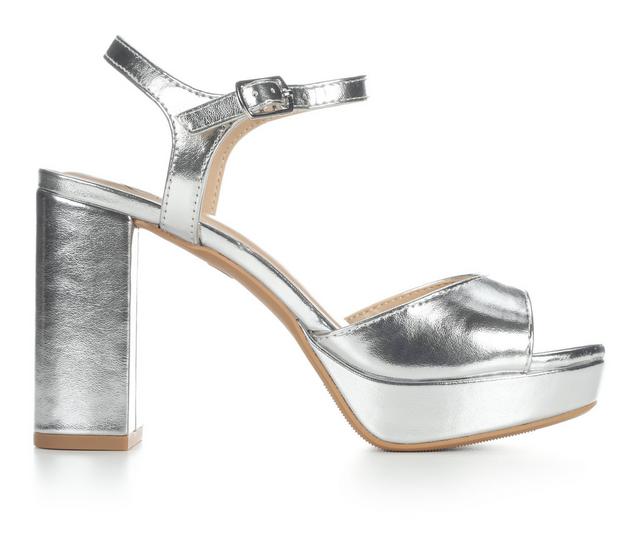 Women's Delicious Steven-S Dress Sandals in Silver color