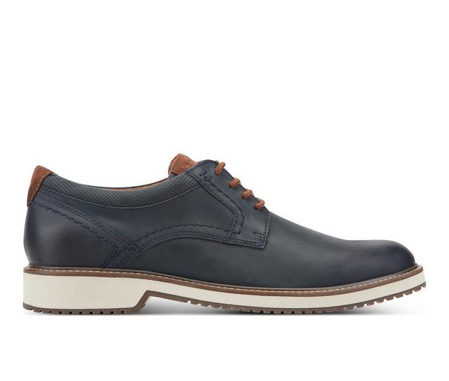 Men's Rockport Criss Oxfords in Dark Blue color