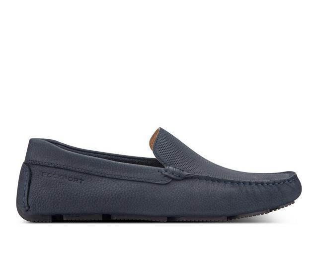 Men's Rockport Rodger Loafers in Dark Blue color