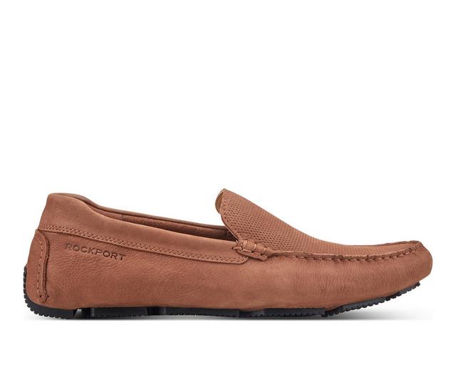 Men's Rockport Rodger Loafers in Medium Natural color
