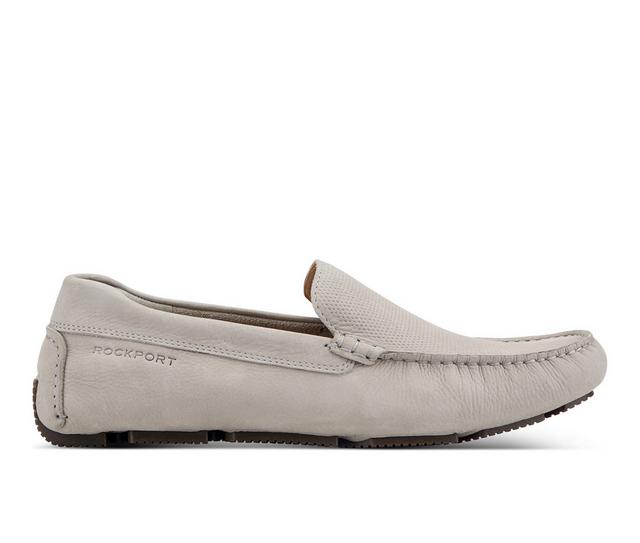 Men's Rockport Rodger Loafers in Taupe color