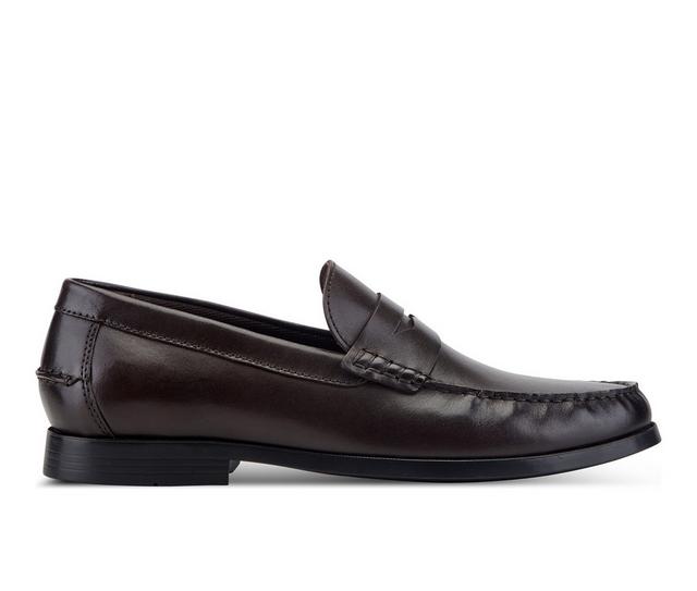 Men's Rockport Willcox Loafers in Dark Brown color