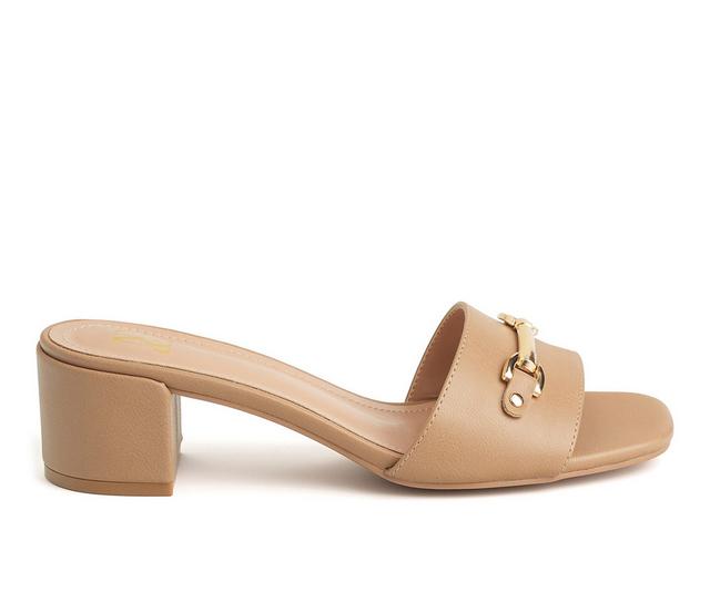 Women's New York and Company Maxine Dress Sandals in Nude color