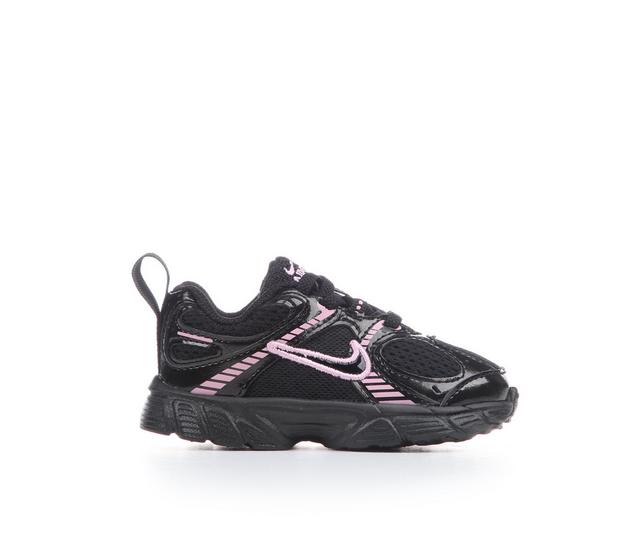 Girls' Nike Infant & Toddler V5RNR EL Running Shoes in Blk/Blk/Pink color