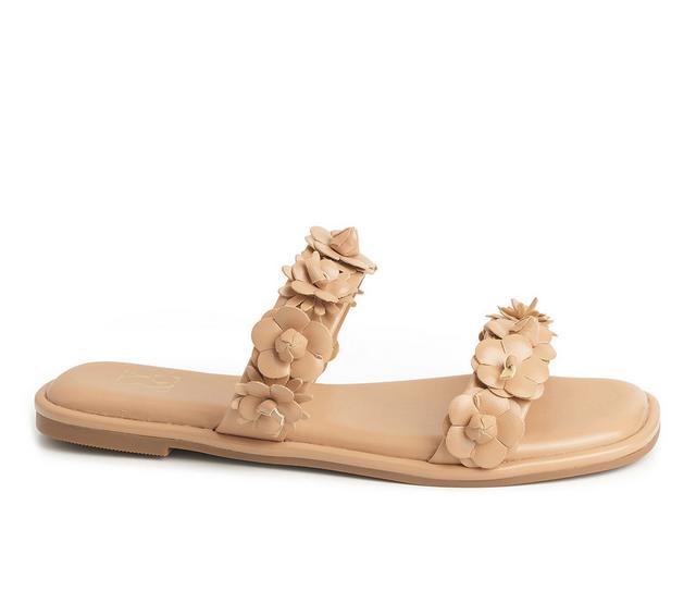 Women's New York and Company Poppy Sandals in Nude color