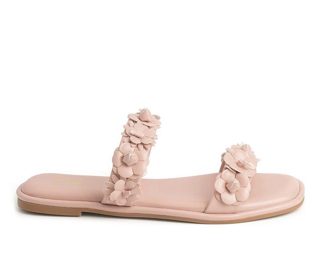 Women's New York and Company Poppy Sandals in Pink color