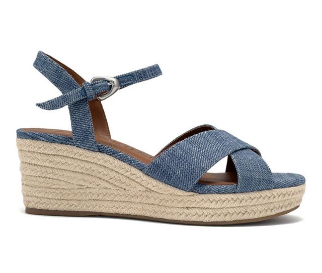 Women's Aerosoles Casarina Wedges in Blue color