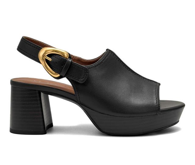 Women's Aerosoles Chancey Platform Sandals in Black color