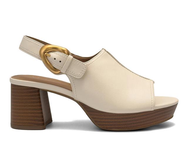 Women's Aerosoles Chancey Platform Sandals in Eggnog color
