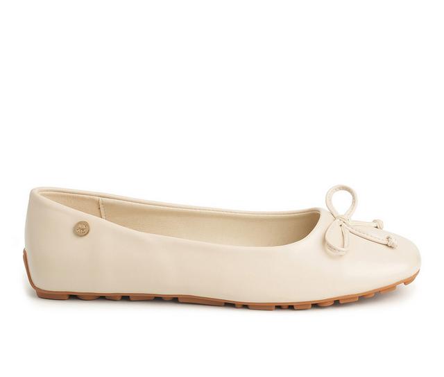 Women's New York and Company Frankie Flats in Ivory color