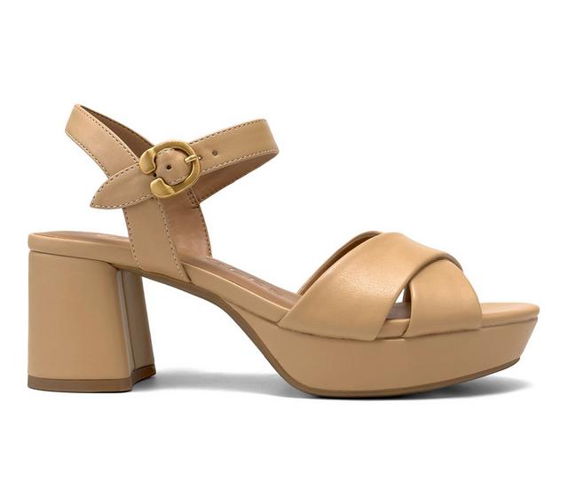 Women's Aerosoles Charlye Platform Sandals in Beige Bisque color