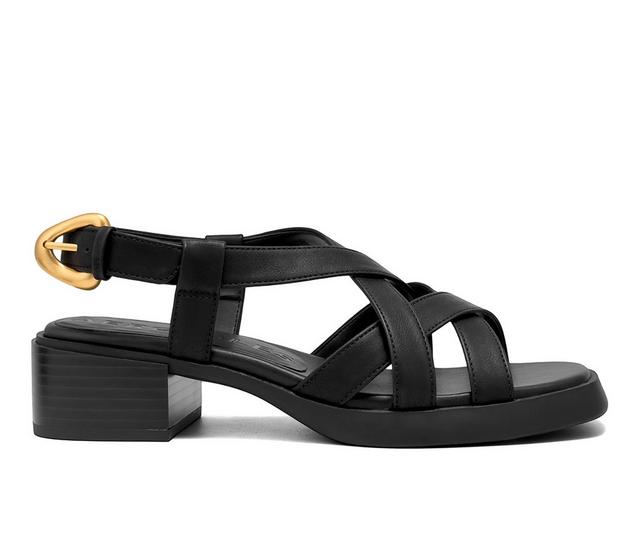 Women's Aerosoles Daily Heeled Sandals in Black color