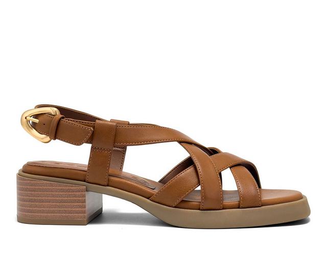 Women's Aerosoles Daily Heeled Sandals in Tan color