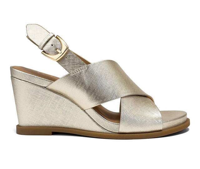 Women's Aerosoles Dayonara Wedges in Soft Gold color