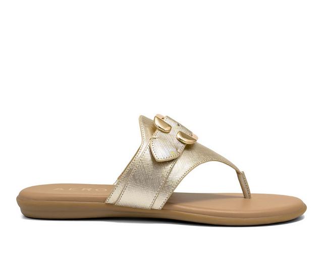 Women's Aerosoles Glitz Sandals in Soft Gold color
