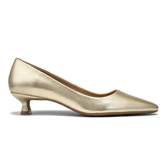 Women's Aerosoles Rana Pumps in Soft Gold color