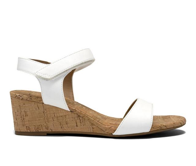 Women's Aerosoles Wel Wedges in Bright White color