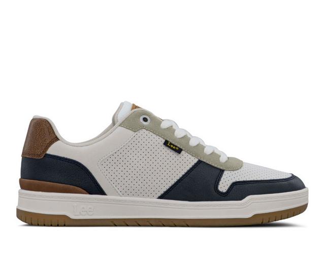 Men's Lee Footwear Specter Core Sneakers in Cream/Mignight color