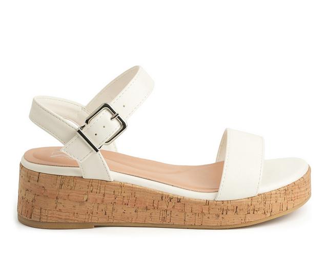 Women's New York and Company Halina Wedges in White color