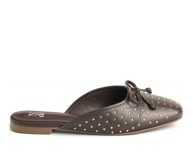 Women's New York and Company Lia Mules in Brown color