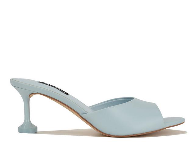 Women's Nine West Dabby Dress Sandals in Light Blue color