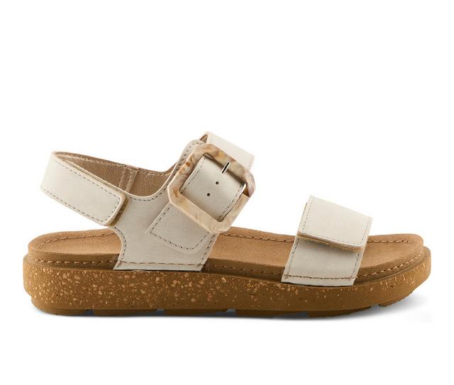 Women's Flexus Bravies Footbed Sandals in Bone color