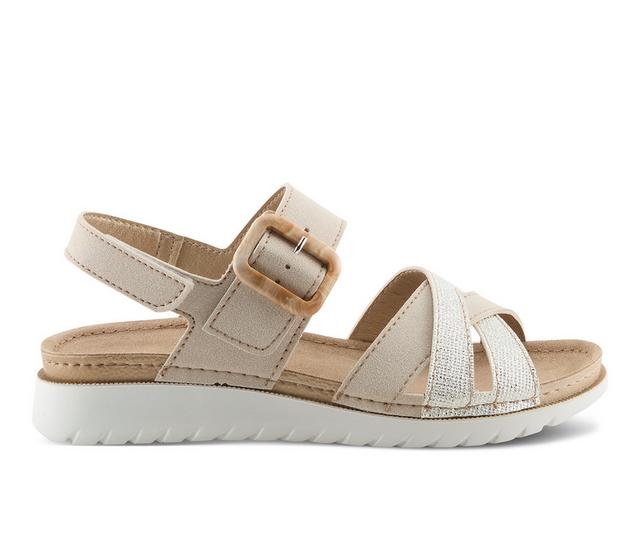 Women's Flexus Cabianna Footbed Sandals in Stone Multi color