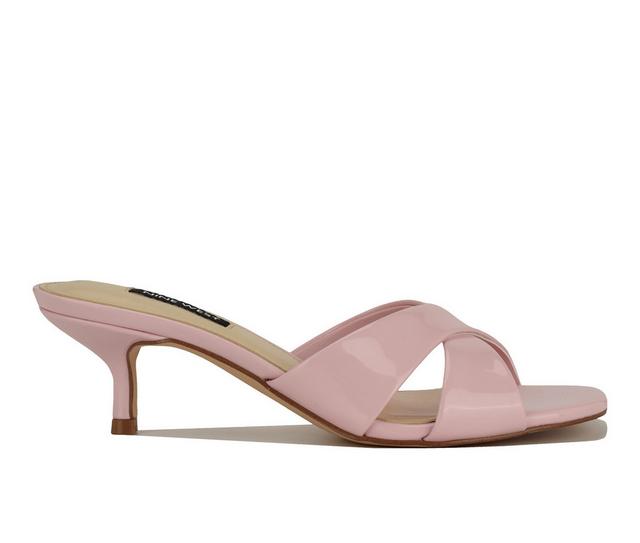 Women's Nine West Merlana Dress Sandals in Lt Pink Patent color
